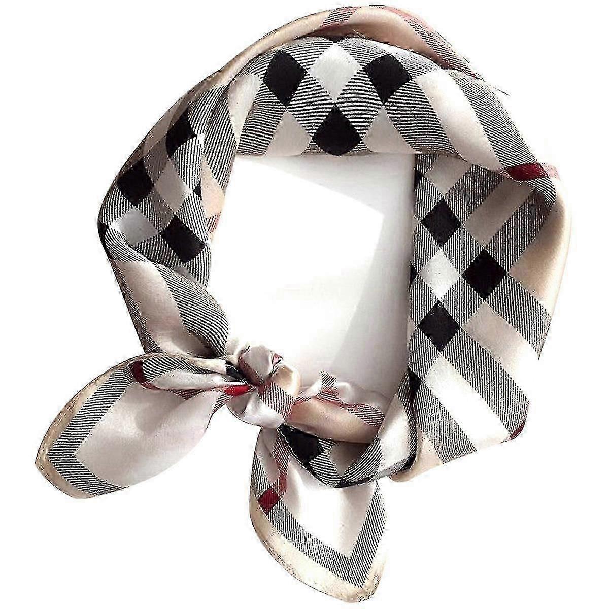 Real Mulberry Silk Square Scarf, 21"x21" Satin Scarf