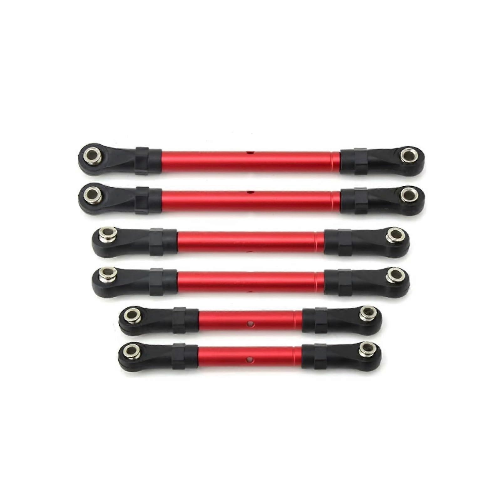 RC Special Tie Rod for Traxxas Hoss Slash Rustler Adjustable Track Rod 4WD (Red)