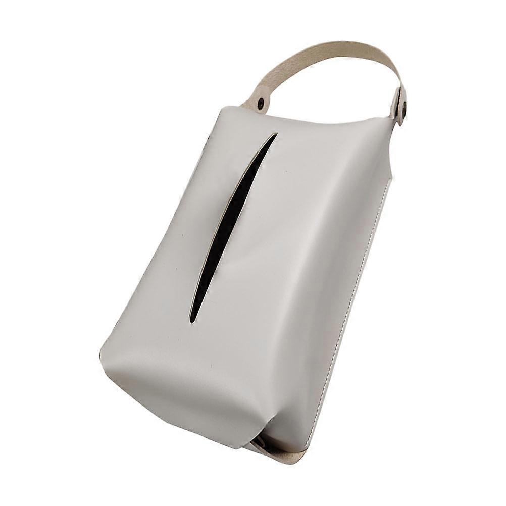 Tissue Box for Storage Beige Color Breathable and Waterproof with Flat Design 1 Piece