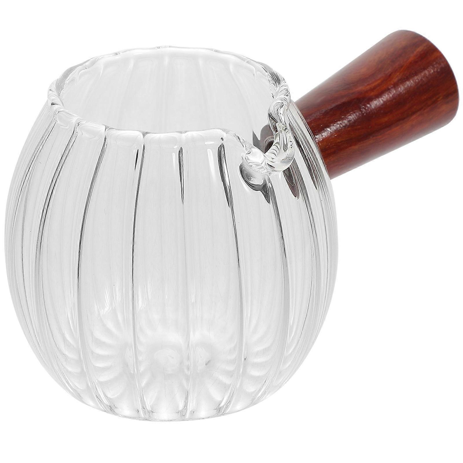 Premium Glass Creamer Pitcher Versatile Milk Container for Sauces, Syrups, Coffee, and More – Stylish, Easy to Handle Design for Home and