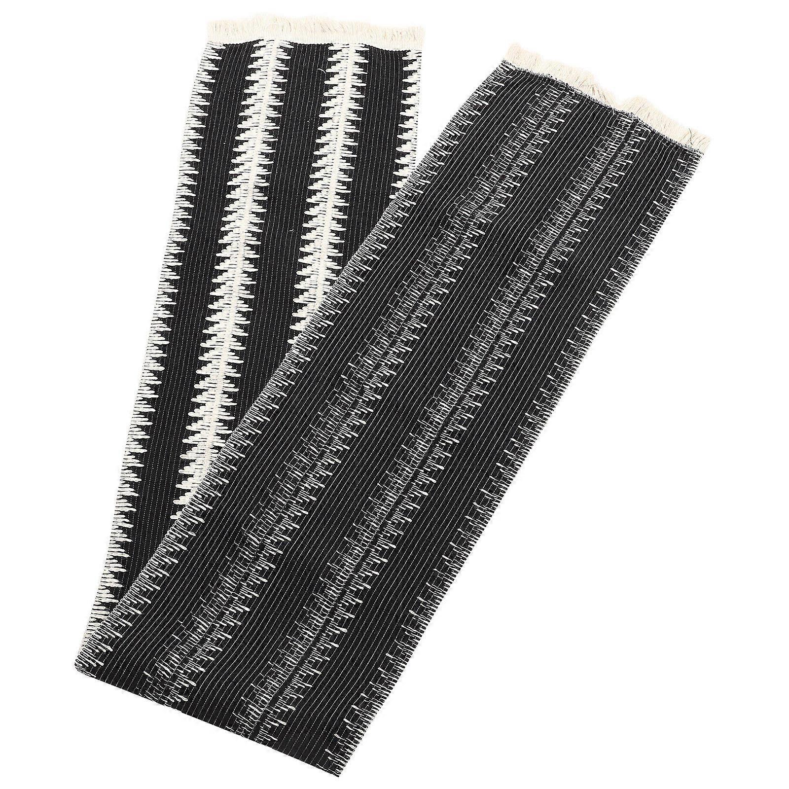 Woven Table Runner Tassel Decor For Dining Room Tables 180X30X0.2CM Rectangular Shape Table Decoration 1Pcs