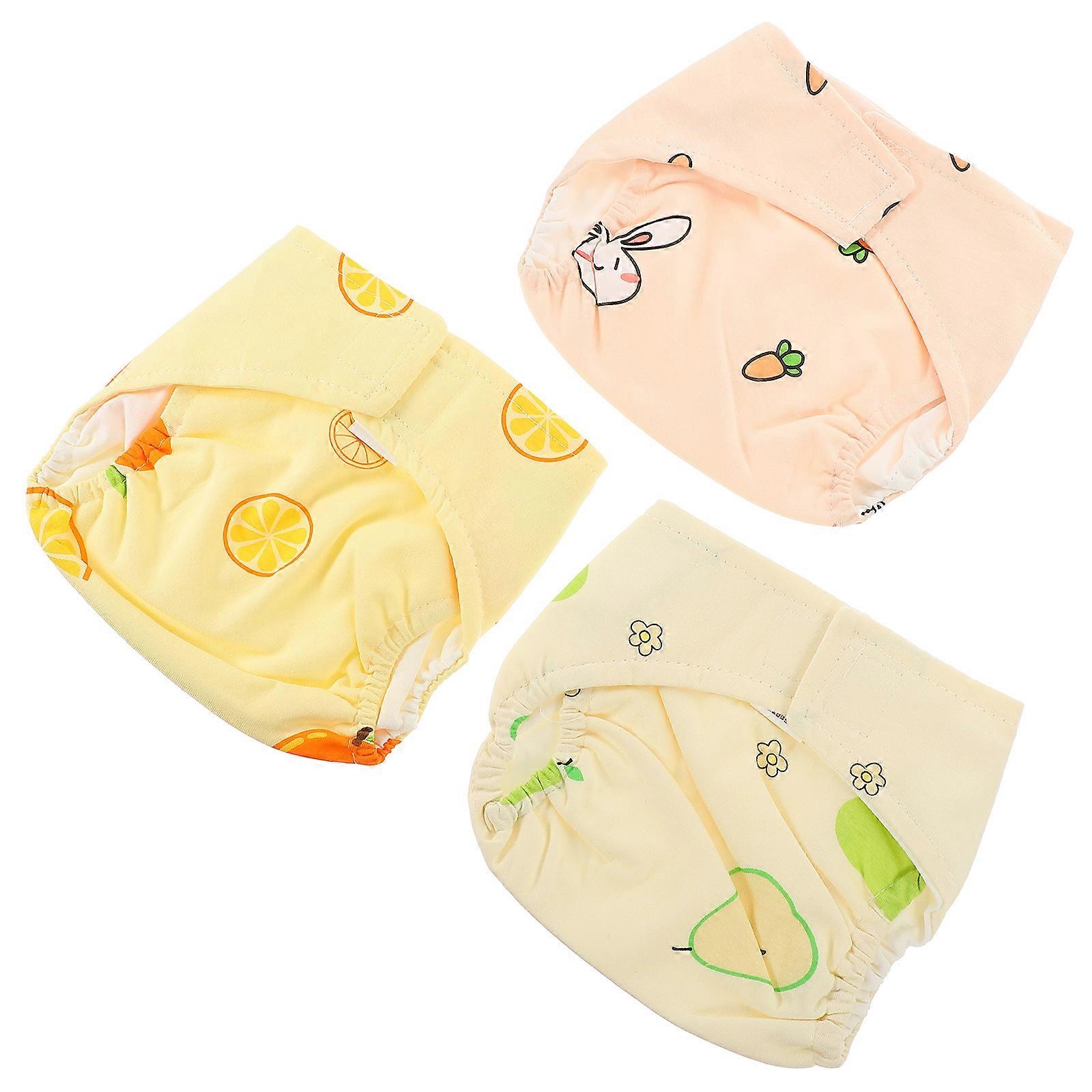 Reusable Nappies 3Pcs Cloth Training Pants For Babies Size S Washable Quality