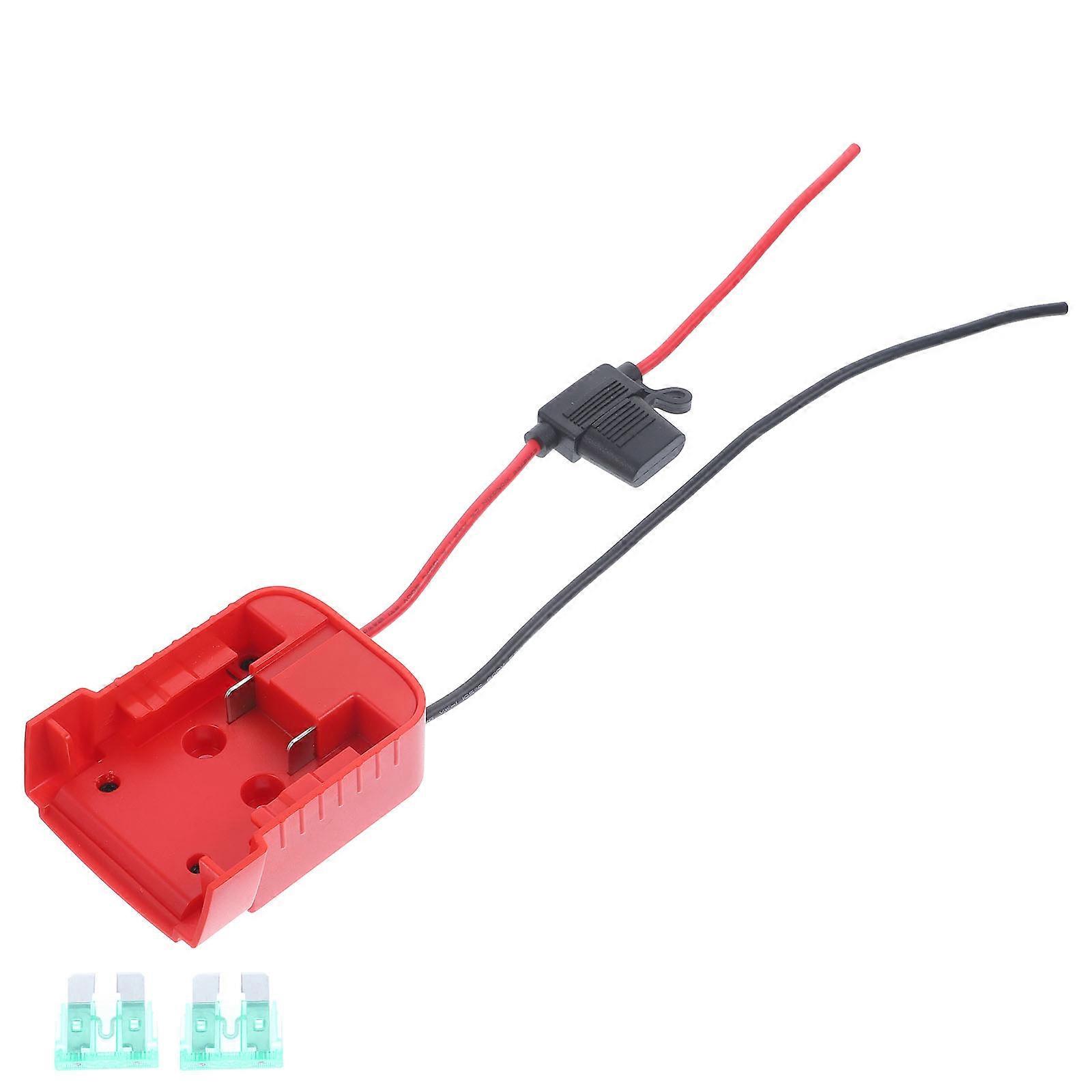Lithium Battery Adapter 18V Power Supply Connector Designed For Robot Building And Work Lights Cable Length 250mm 1Pcs