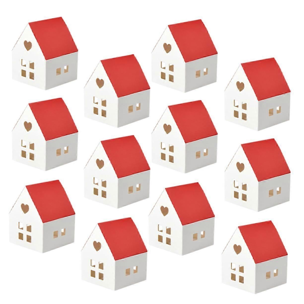 20 pieces houseshaped cardboard candy boxes for weddings, Christmas, and decorative boxes for sweets and goodies