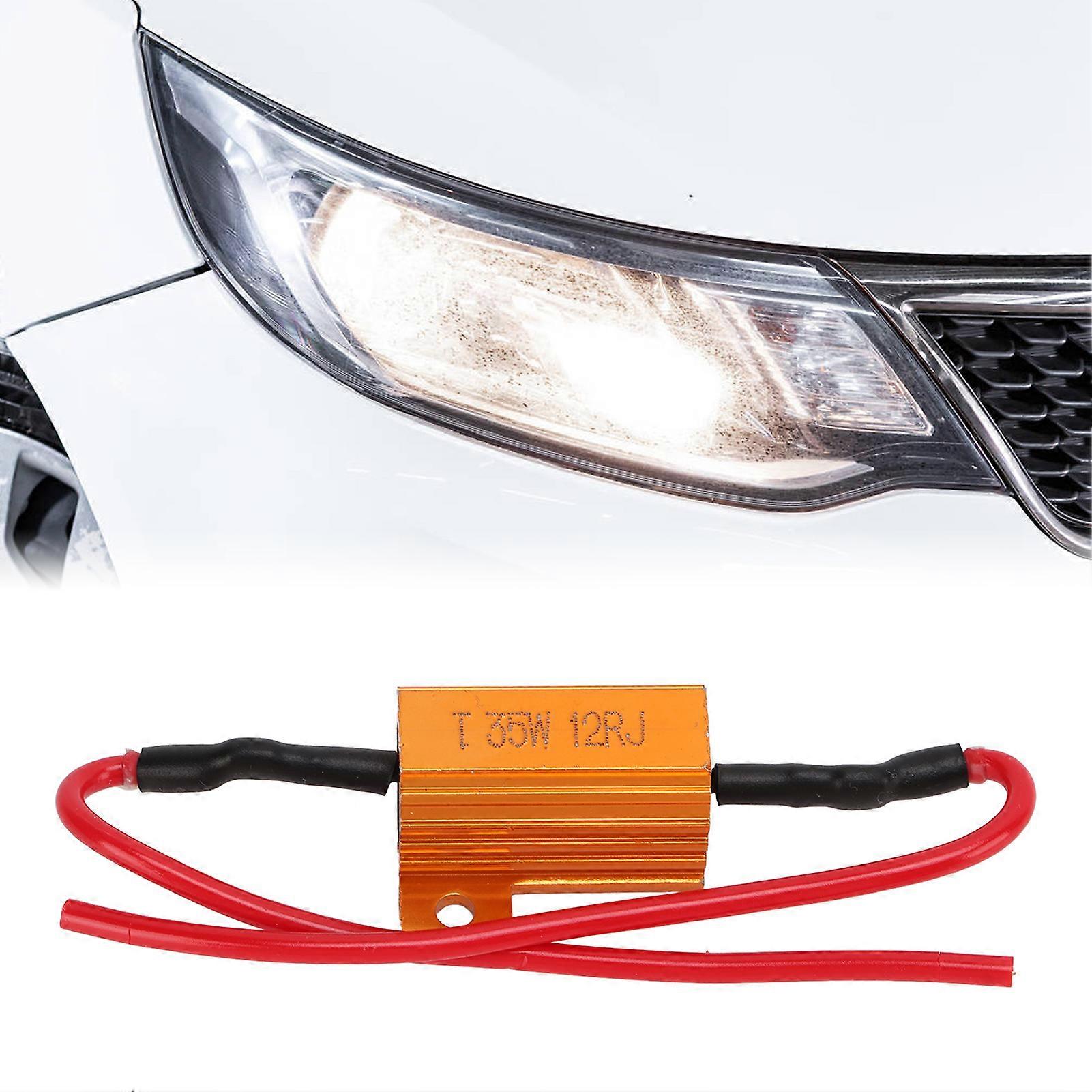 2 Sets Load Resistor 35W 12Ohm Error Free Accessory Replacement Kit for LED Turn Signals Fog Lights