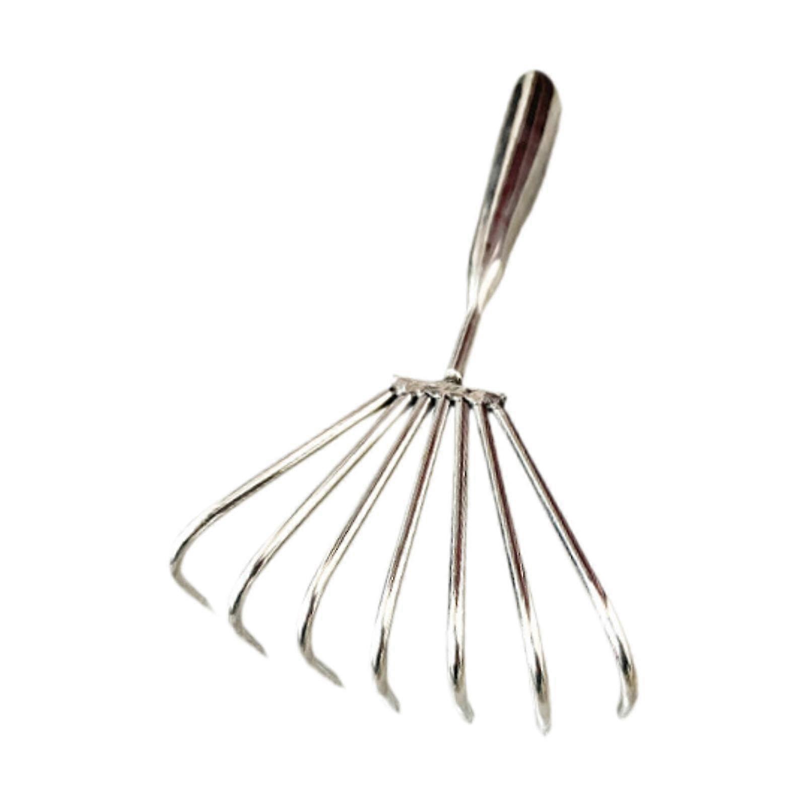 Clam Rake For Seafood Harvest, Comfortable Grip, Shell Digger Tool, 7 Teeth, 5 cm