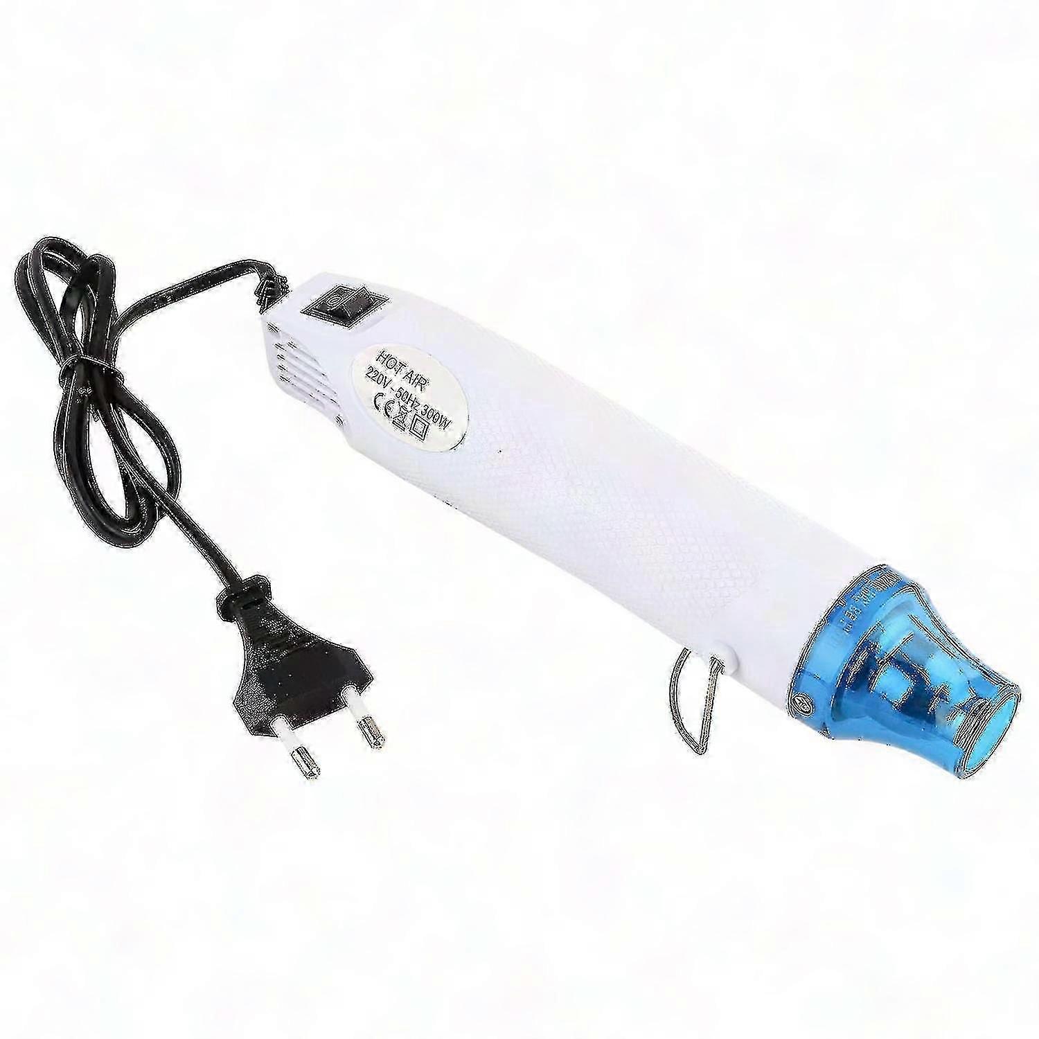 300w Opalarka Elektronarzędzie Pistolet na gorące powietrze Polimerowe narzędzie do diy (220v EU Plug White)