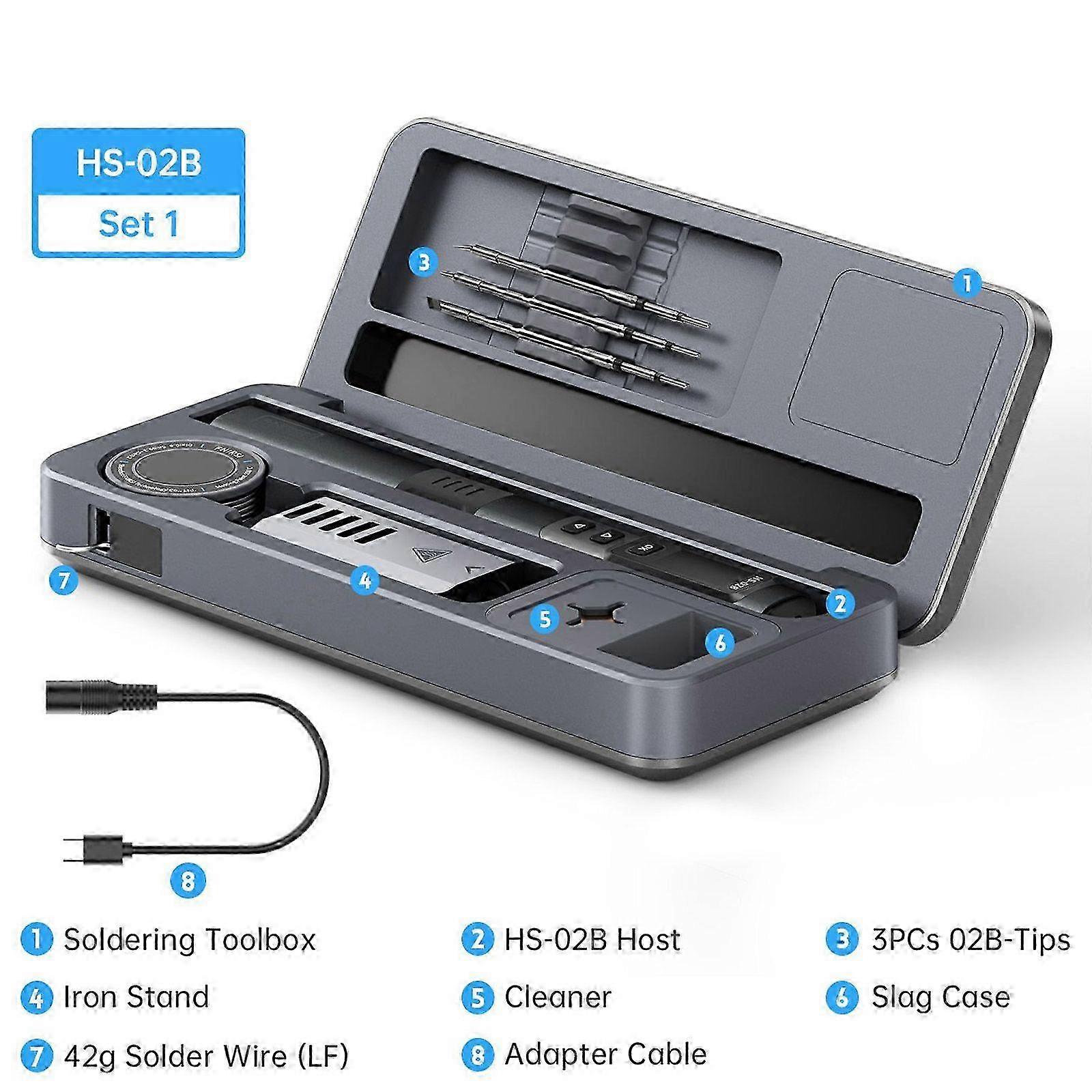 Fnirsi HS-02 Electric Soldering Iron Kit with Workbench - High Quality & New