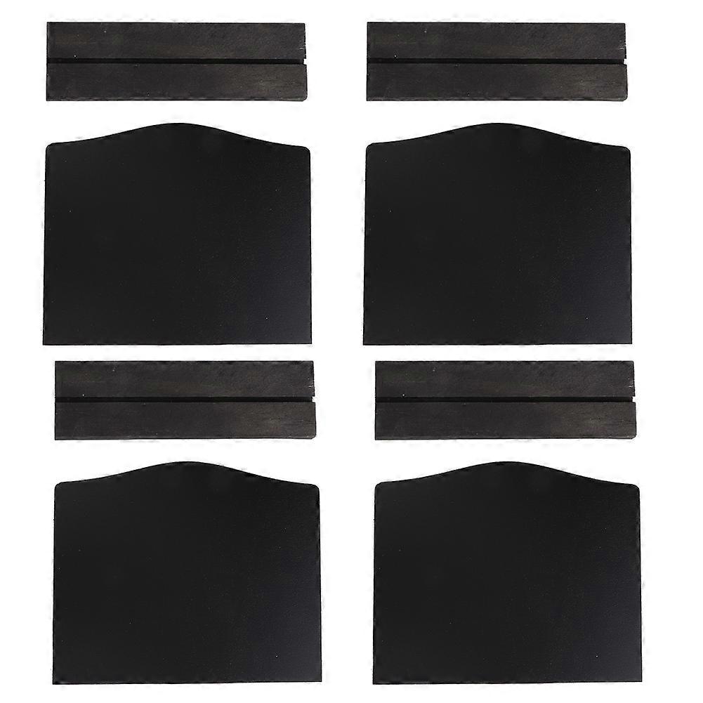 Set of 4 innovative double-sided mini blackboards for decorating home, hotel, bar and desktop