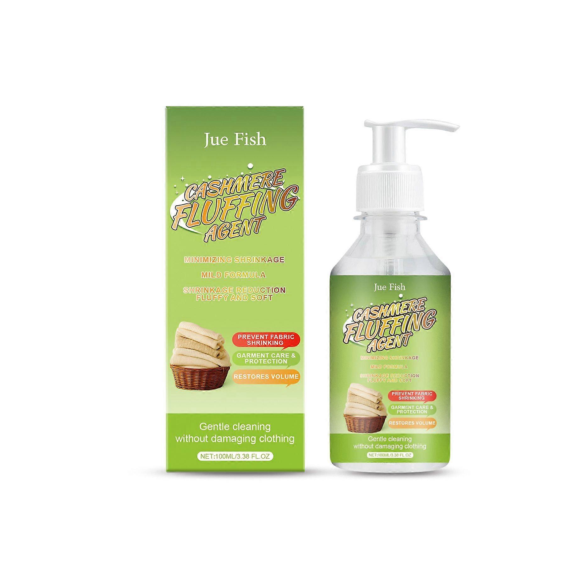 Cashmere Fluffing Agent 100ml - Anti-Shrink Fabric Care for Wool & Delicates, Restores Softness & Volume with Hydroxyl-Modified Silicone, Gentle Formu