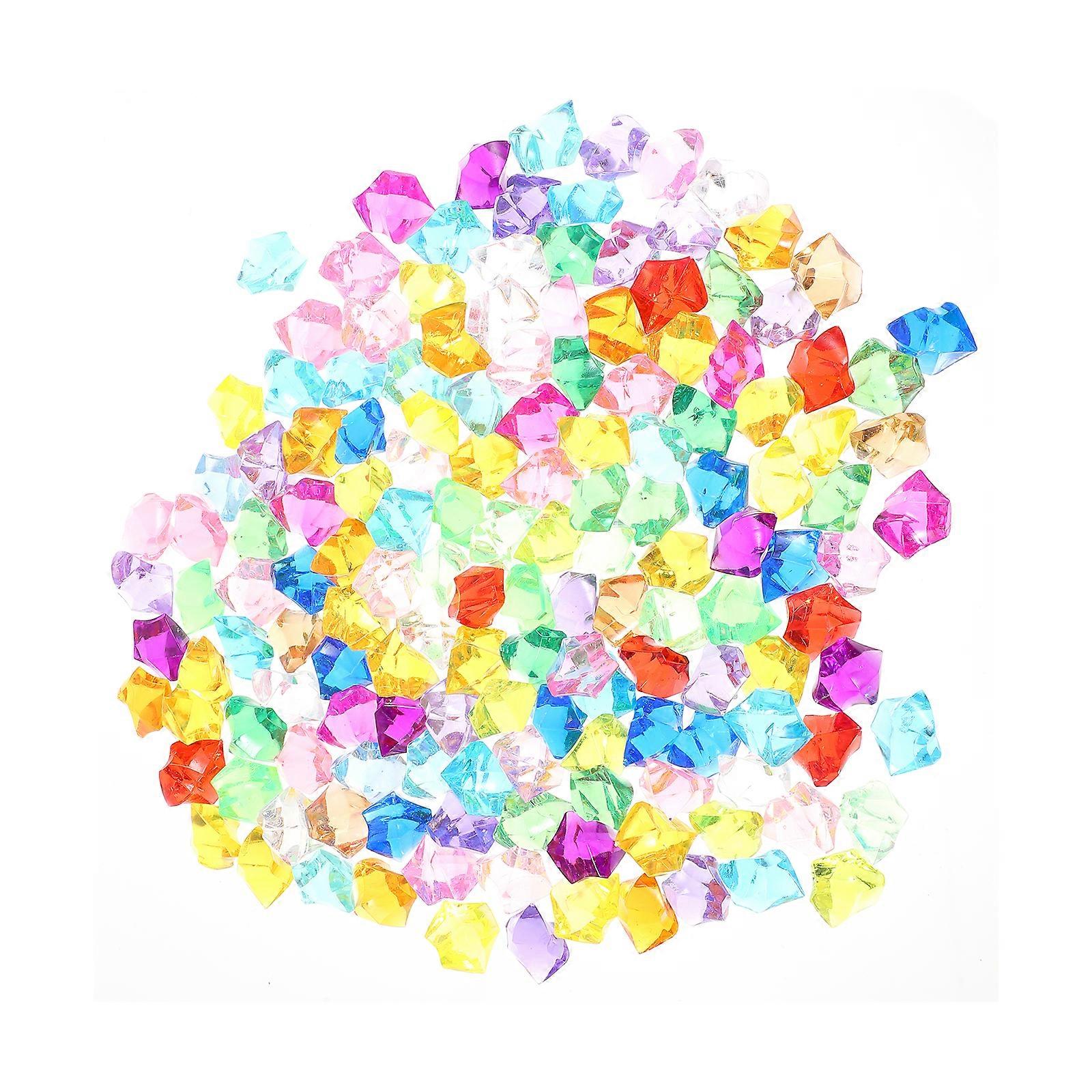 200pcs Diamond Decor Simulated Crystals for DIY Crafts, Wedding & Home Decoration – Shiny, Non Fading Gems for Table Scatter & Creative Projects