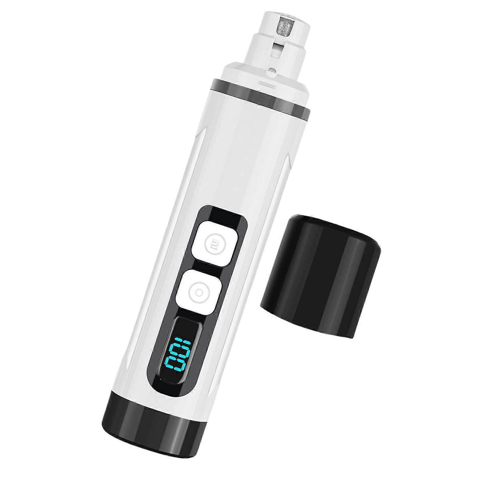 Rechargeable Dog Nail Grinder | Ergonomic Electric Toenail Smoother | Silent Clipper With Digital Display | For Pets