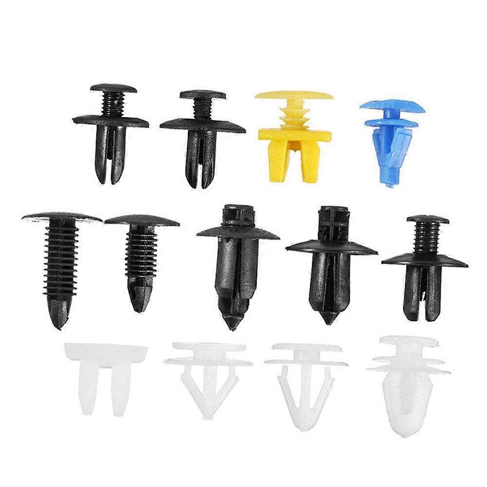 50pcs Car Plastic Push Pin Rivet Fasteners Nylon Clips Kit