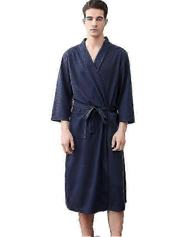 Cardigan Bathrobe Thin Bathrobe Mens Home Clothes Bathrobe Men