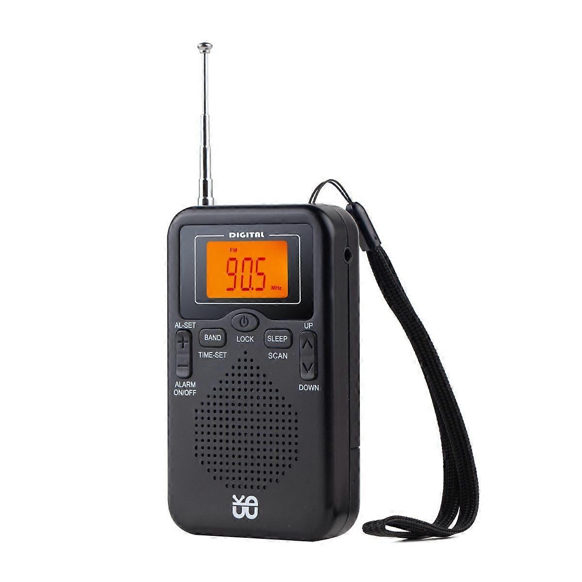 FM/AM Clock-controlled Stereo Pocket Radio For EU