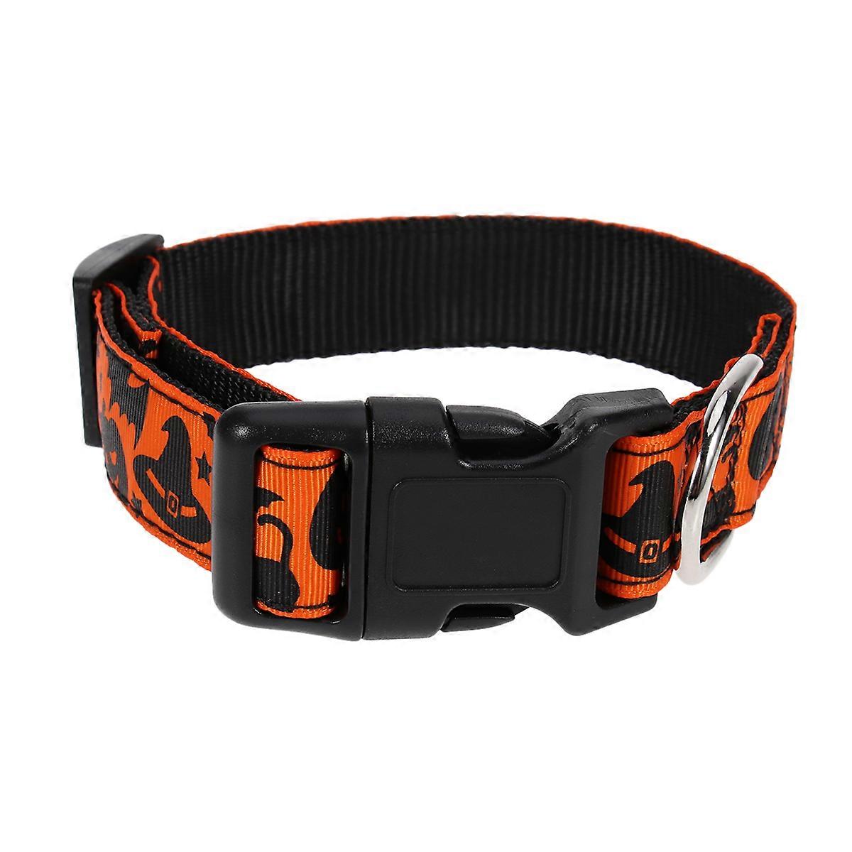 It looks like you're referring to a **Halloween themed pet collar** or product listing, possibly for a **dog collar** with a **pumpkin hat pattern**,