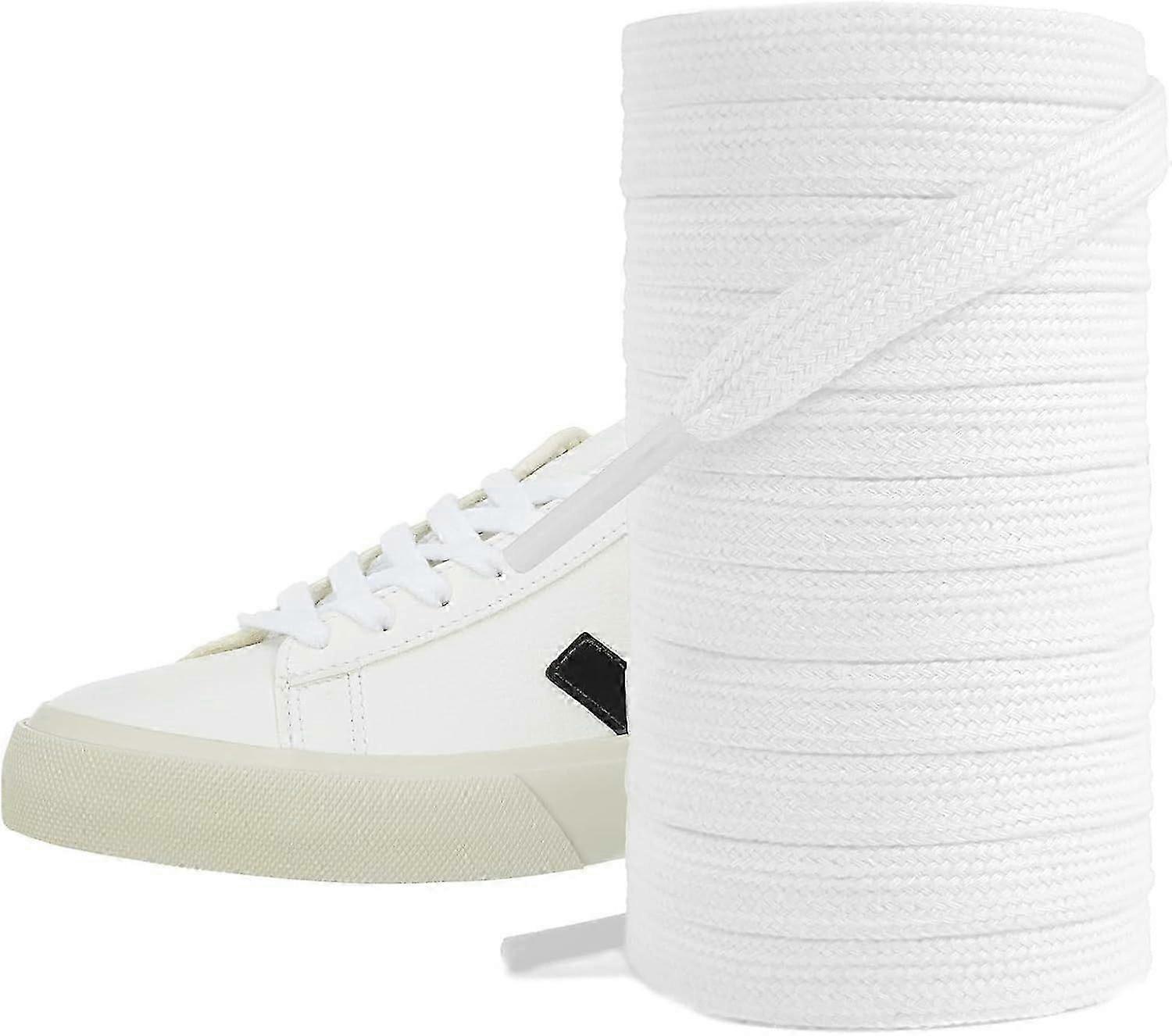 Shoelaces for Veja sneakers, flat cotton solid color athletic laces