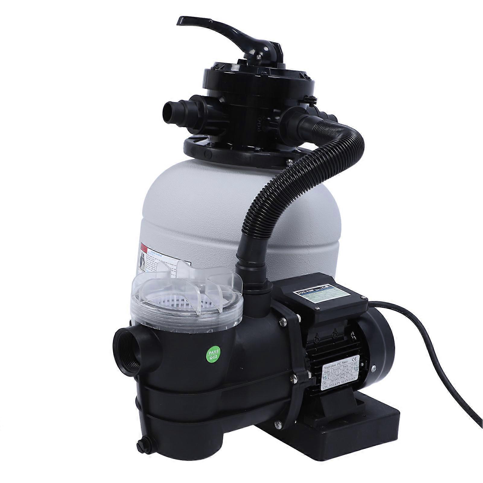 12 Inch Sand Filter Pump System 0.25HP 4-Way Valve PVC