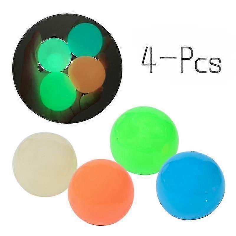 4-pcs Luminous Sticky Target To Vent Artifact Ball Sticky Wall Ball...