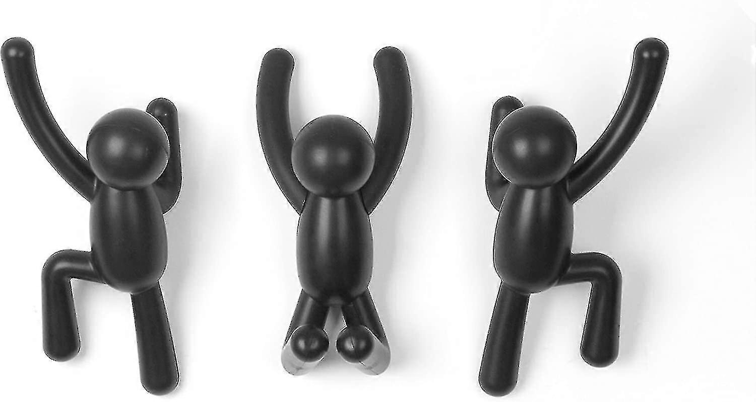 Wall-mounted hanger, three-piece set, multiple colors available, strong bearing capacity