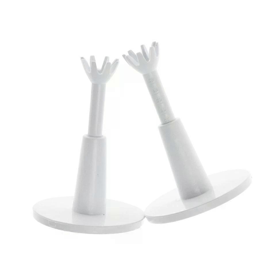 T205 Tees, 2pcs Adjustable Range White Plastic Practice Training Tees
