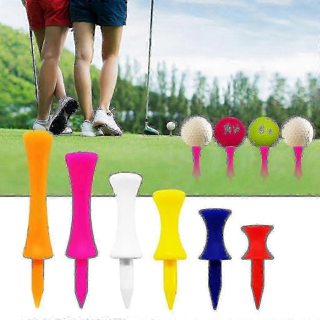 50pcs Golf-tees Step Down Plastic Unbreakable Reusable Bulk Professional Height-Blue-45mm