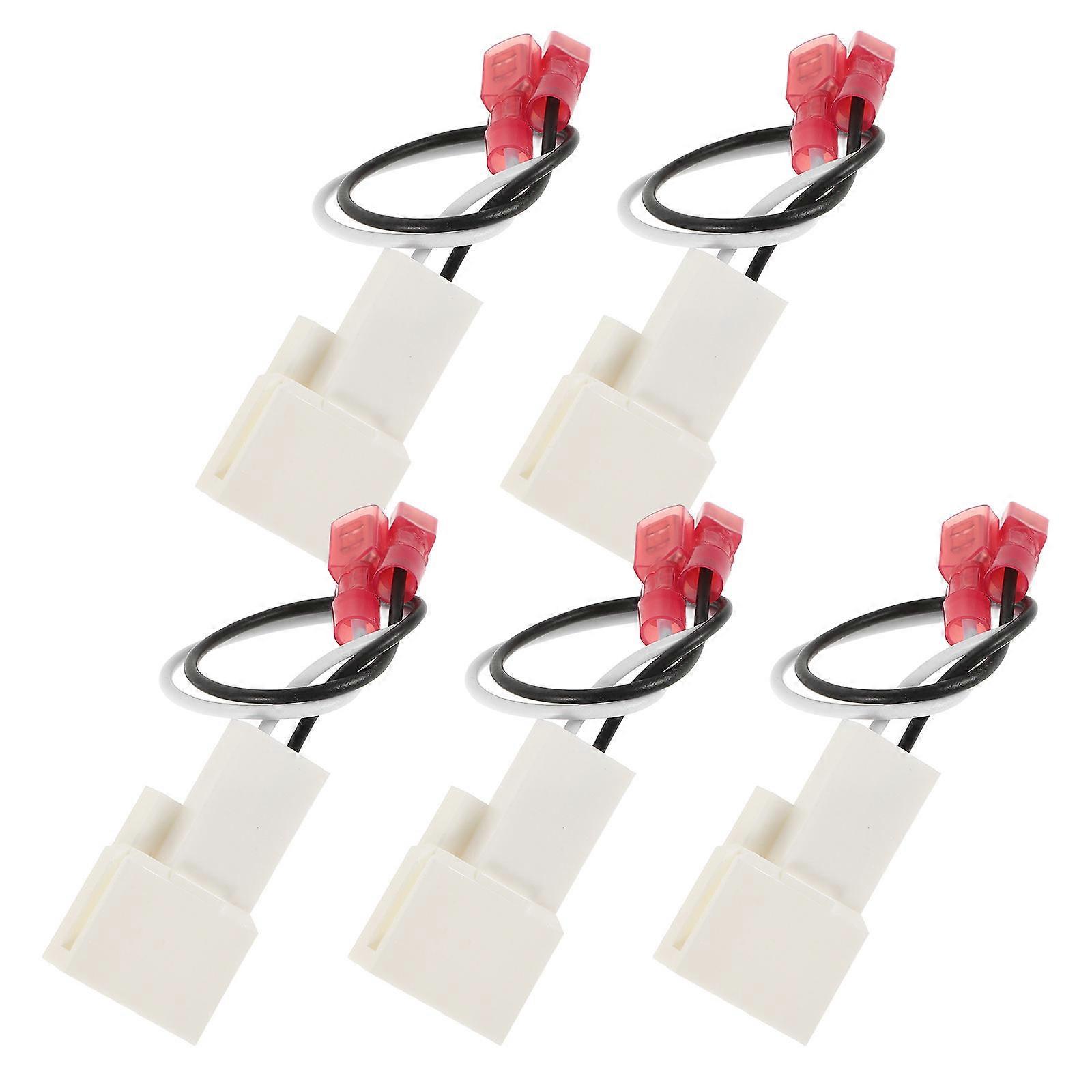 5pcs Speaker Wire Harness Adapter for Convenient Installation Speaker Cable Converter for Durable Use