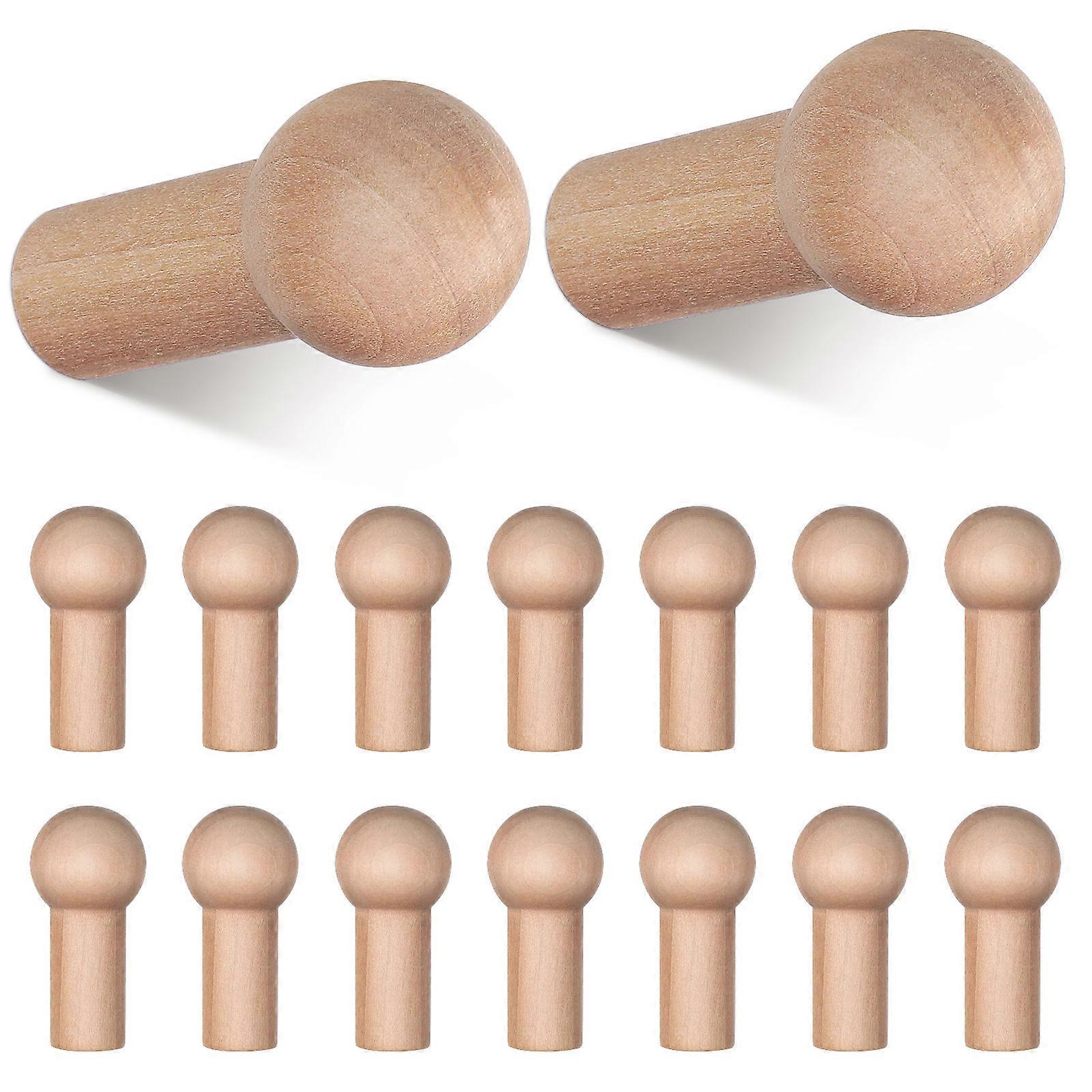 Decorative Hooks 25Pcs Khaki with No-Scratch Design for Hanging Clothes Securely