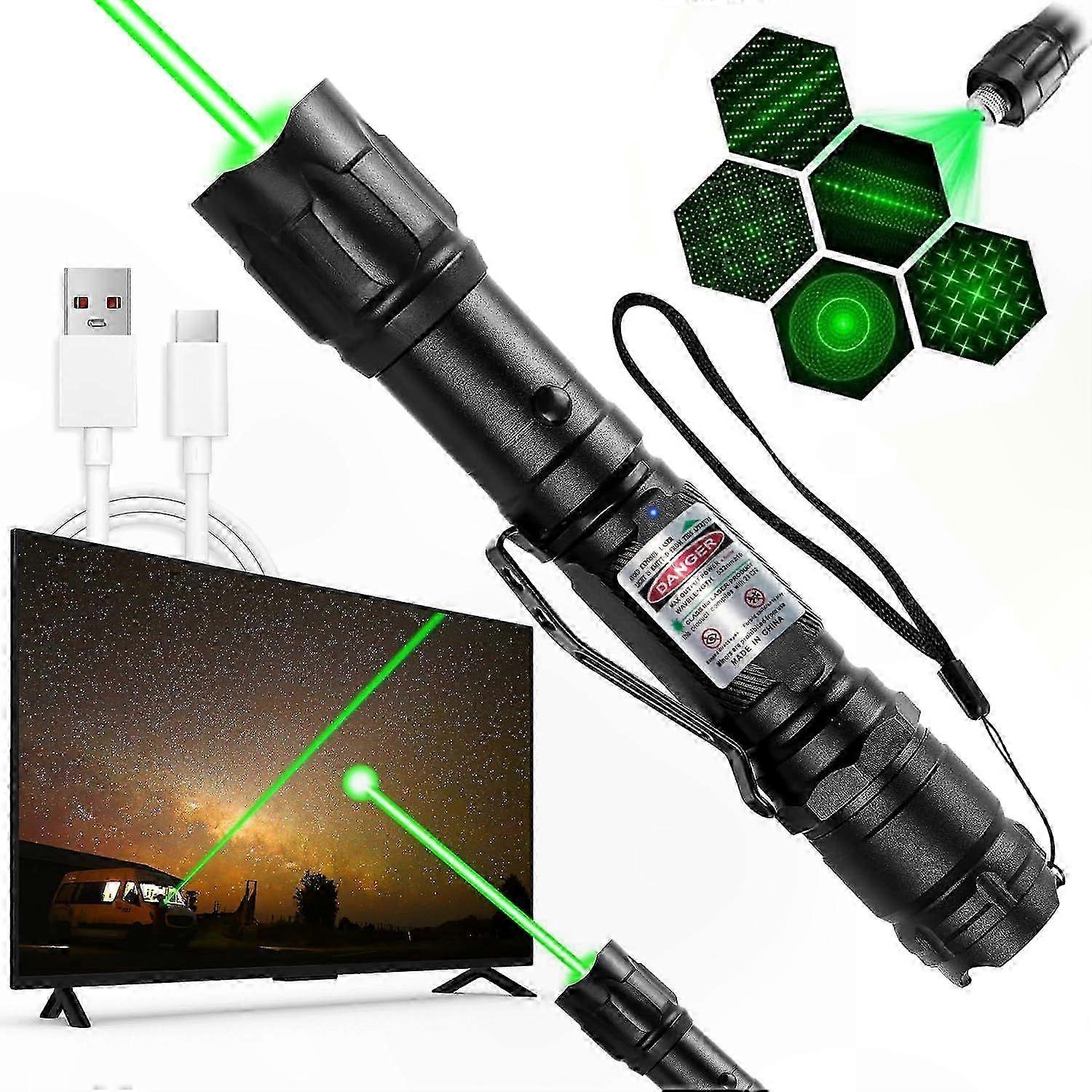 High-Power Green Laser Pointer for Long-Distance Tactical Use, 2025 Model