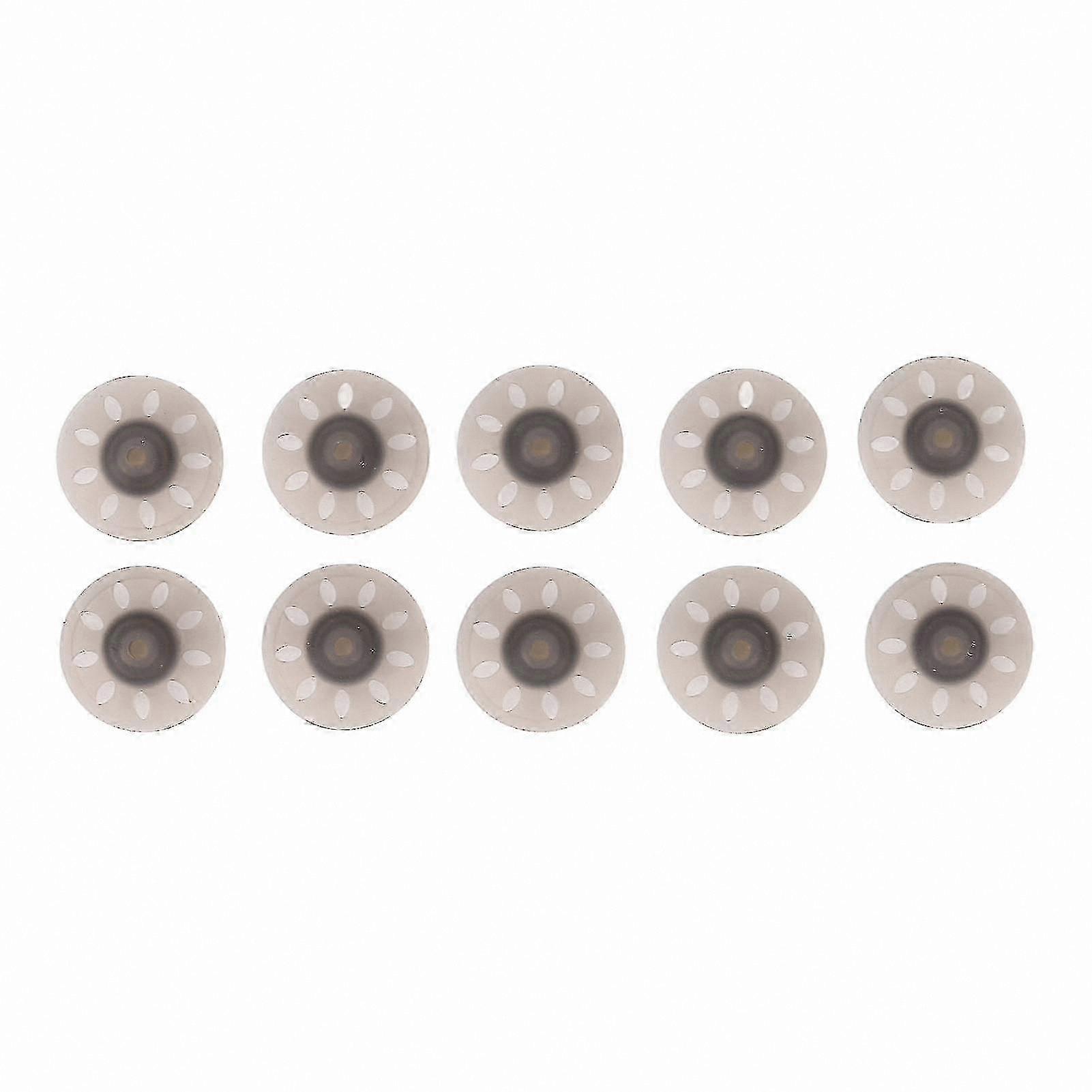 10-Pack Small Open Black Ear Tips for Hearing Aids Sound Amplifier Domes Accessory Compatible with Multiple Models