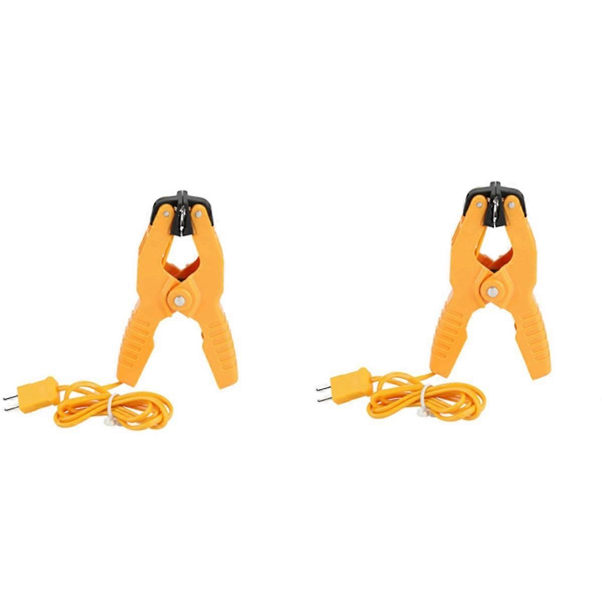 2 PCS K-Type HVAC Temperature Clamp with Banana Plug Adapter