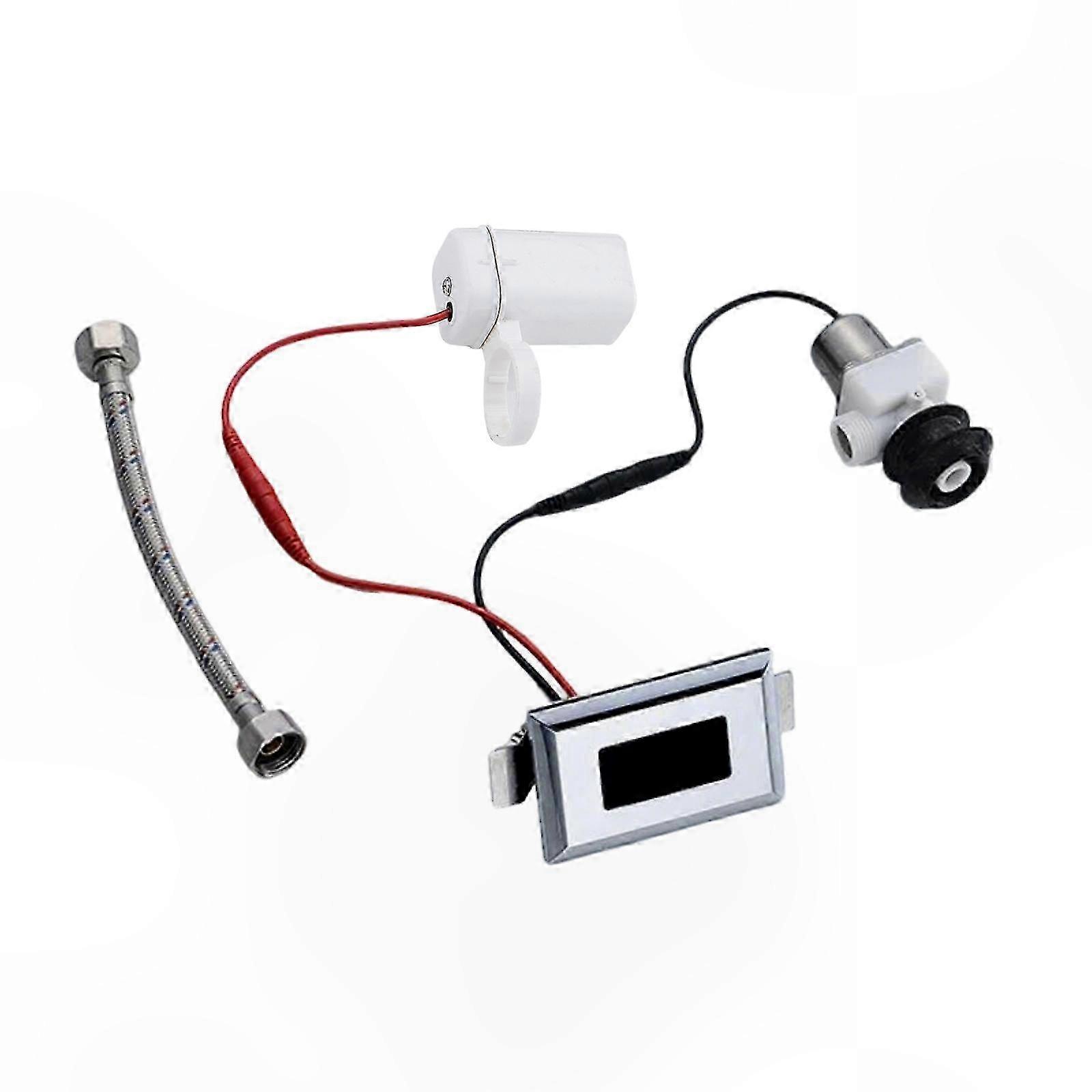 Automatic Urinal Flush Kit with Sensor Valve and Accessories for Touch-Free Operation