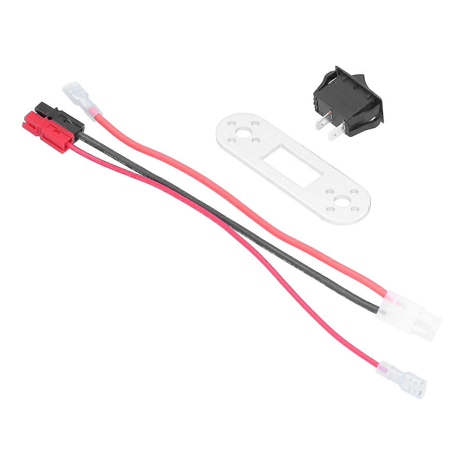 Tamiya Style Connector Adapter with Mini Rocker Switch 16A 125-250VAC