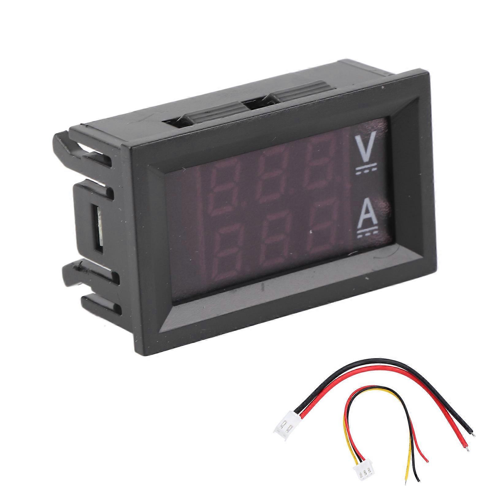Digital Voltmeter Ammeter Dual LED Display Voltage and Current Meter DC 0-100V 10A Accurate Measurement Tool