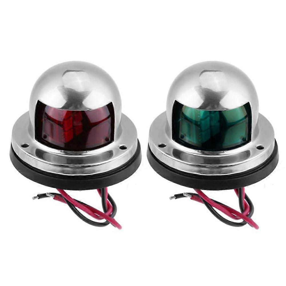 Red Green LED Marine Navigation Light 12V Bow Light For Boats Dual Color Boat Signal Light Pontoon Skeeter Power Boat Skiff Pair