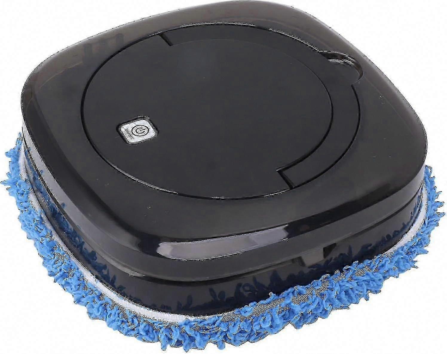 Automatic Floor Mopping Robot with Water Tank, Vacuum, and Mop Cleaning in Black