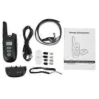 Dog Bark Collar, 9 Gears, IP67 Waterproof, Rechargeable, Sound & Vibration Remote Control, Black