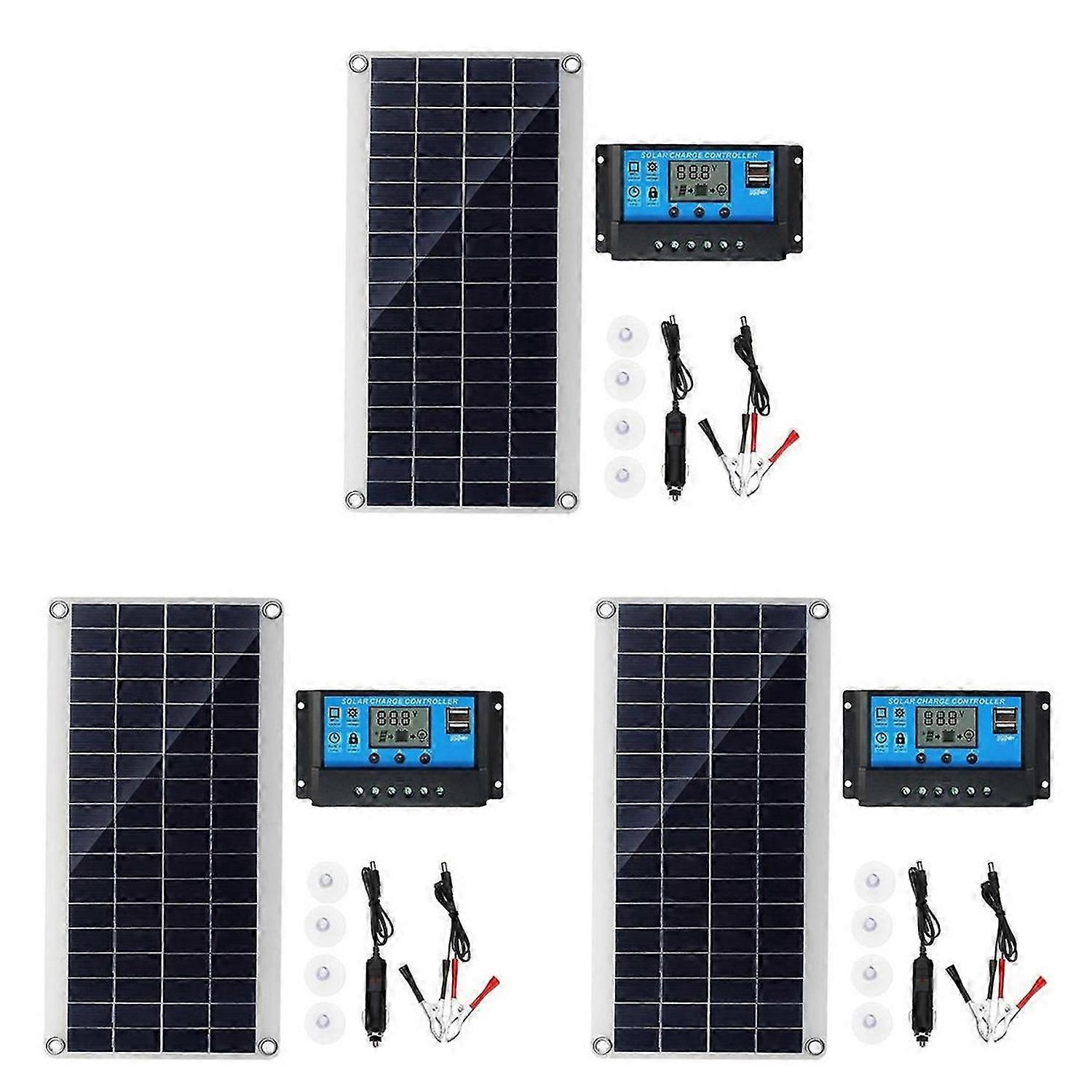 10W Flexible Solar Panel Solar Cells, 50A Solar Controller Module