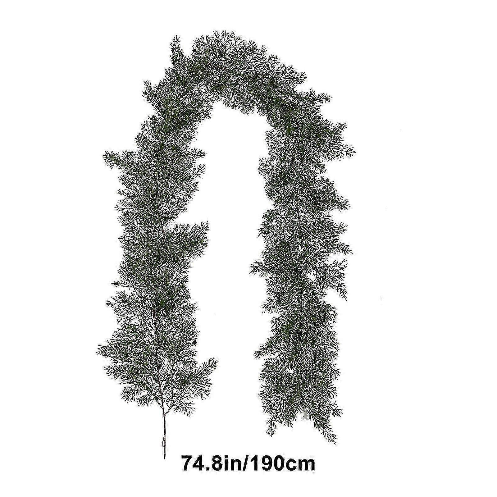 Green Simulation Christmas Decorations: Realistic Green Plants & Vines for Fireplace & Table