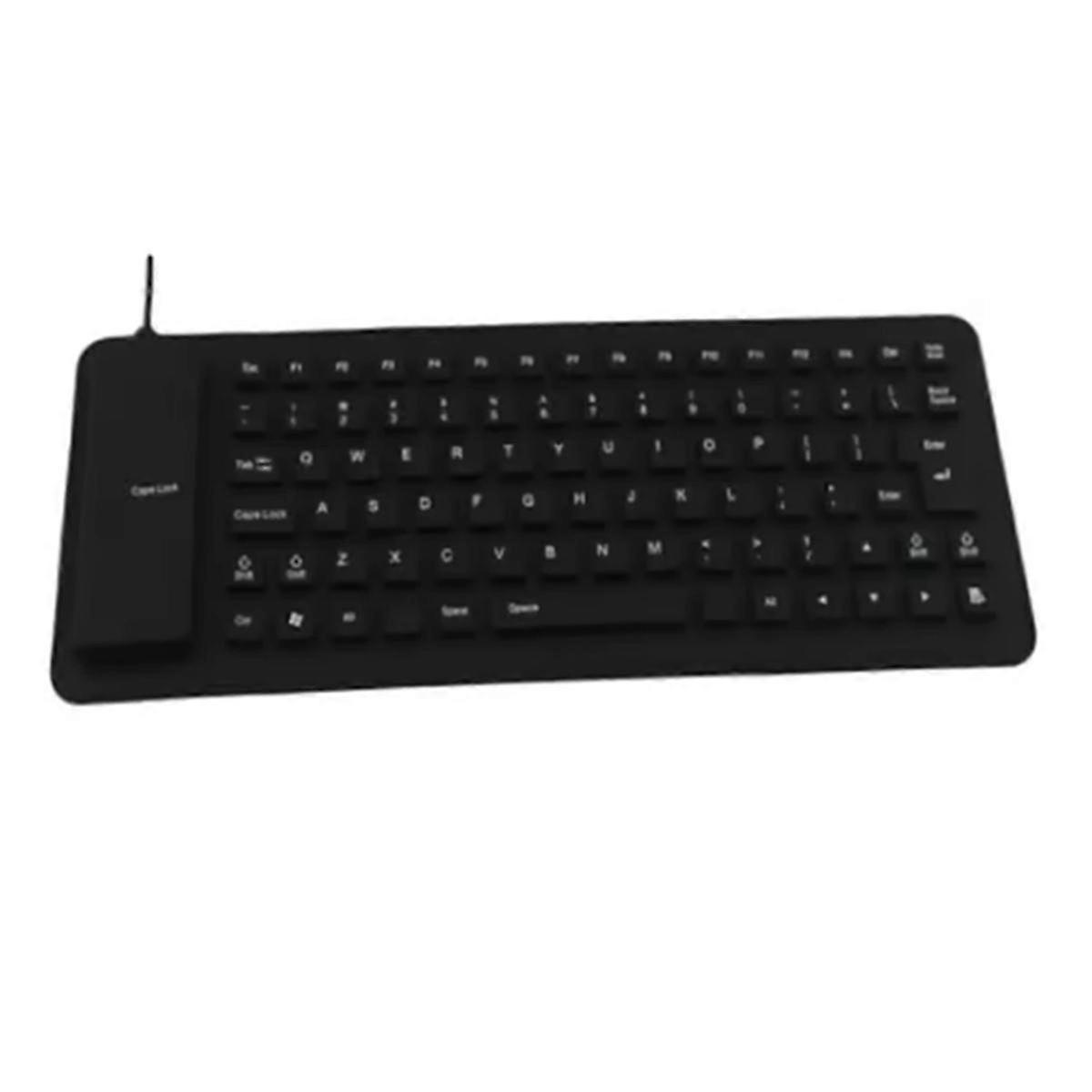 2025 Mute Soft Keyboard 85-Key Computer Keyboard USB Wired Keyboard