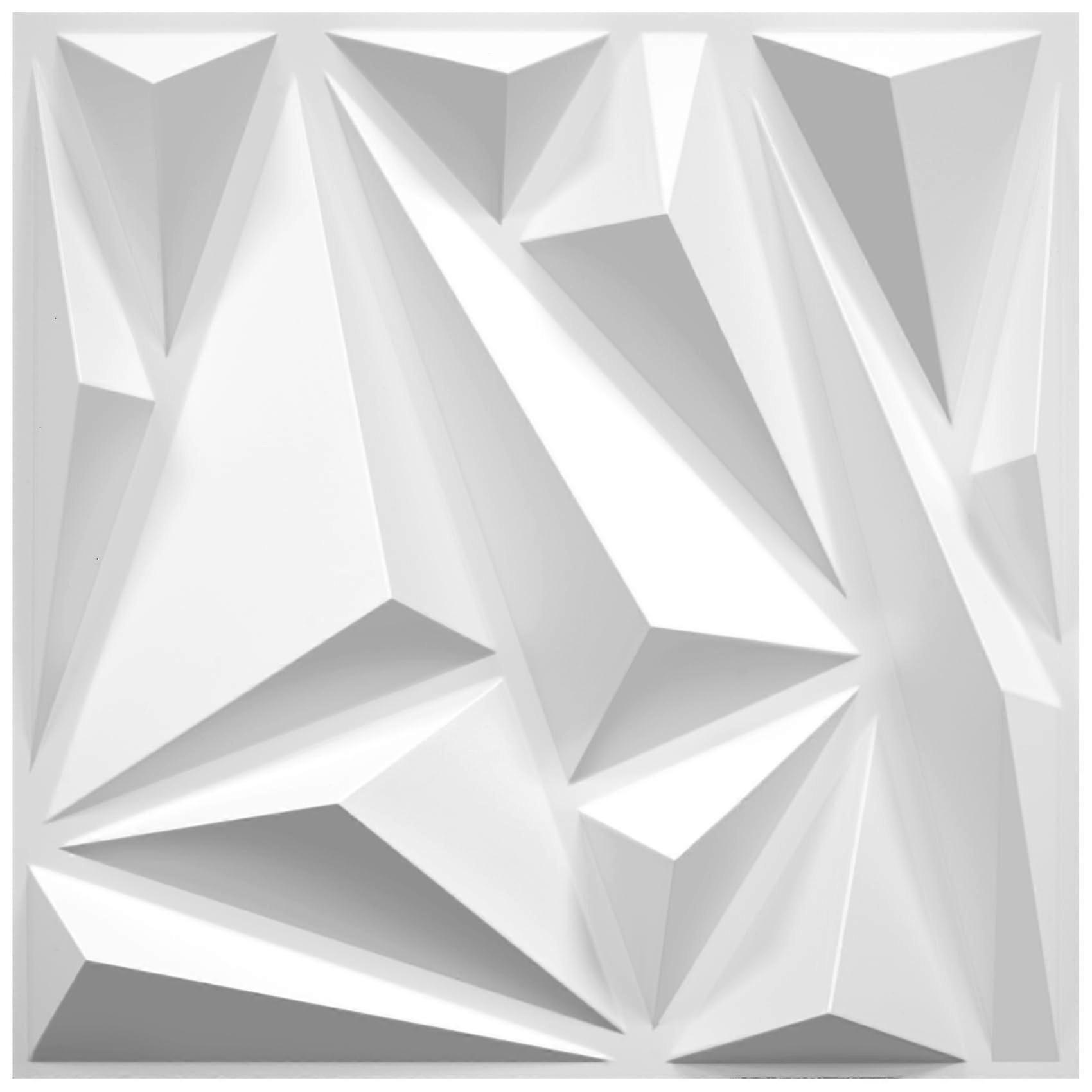 33 Pack 3D Wall Panels, Modern Diamond Design for Interior Wall Decor 2025