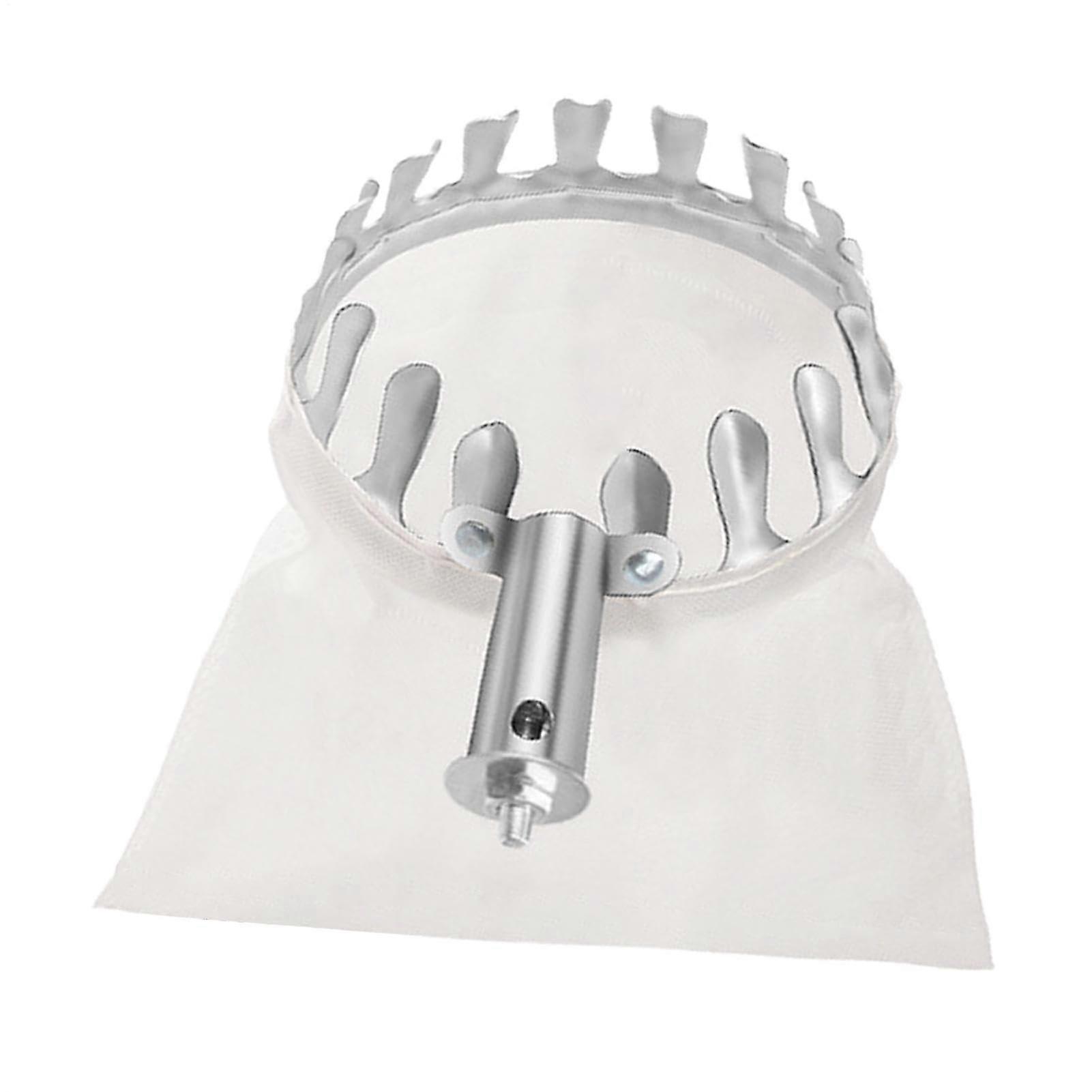 Fruit Tree Harvesting Tool Metal Fruit Harvester Head White Auxiliary Tools Collection Fruit Picker Head