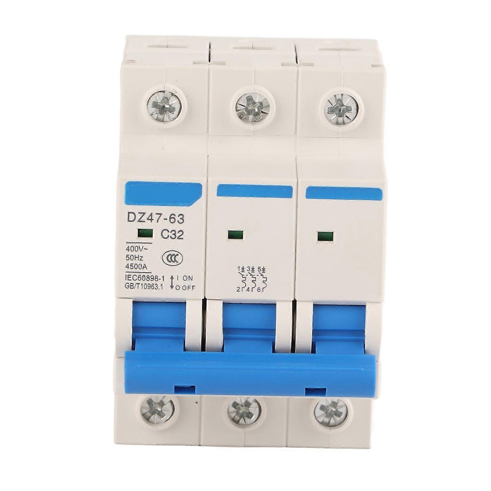 DZ4763 3P 32A 400V Earth Leakage Protection Circuit Breaker