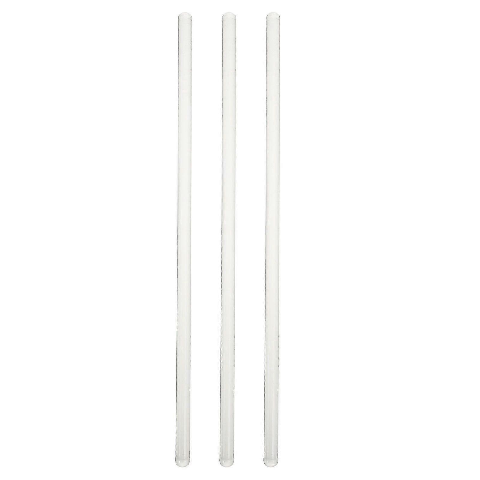 3pcs Glass Stirring Rod- Glass Buret Mixer Transparent, Reusable Laboratory Tools for Home