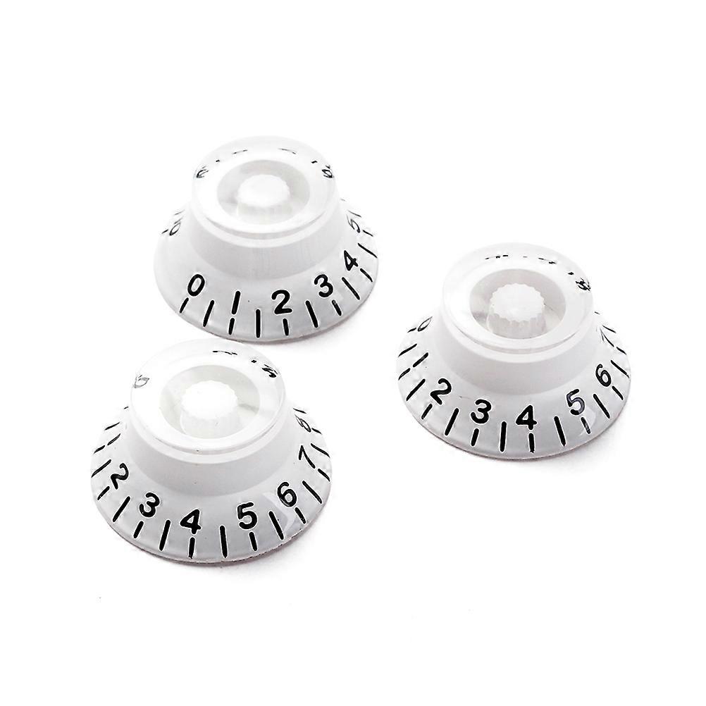 Guitar Volume Knobs Acrylic Rotary Knobs for Electric Guitar 3Pcs Set