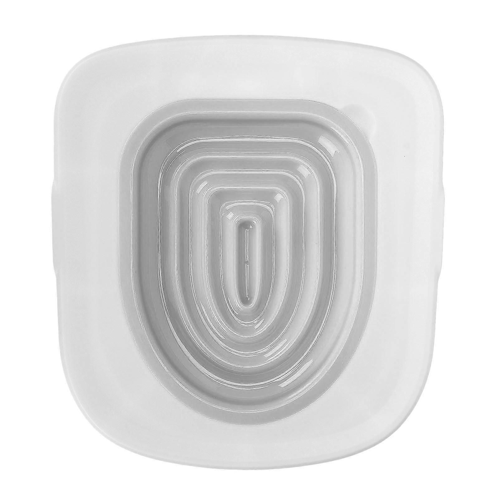 Cat Toilet Training Kit Universal Reusable Environmentally Friendly Cat Toilet Trainer for Pet Cleaning White Tray, 1 Gray Inner Support