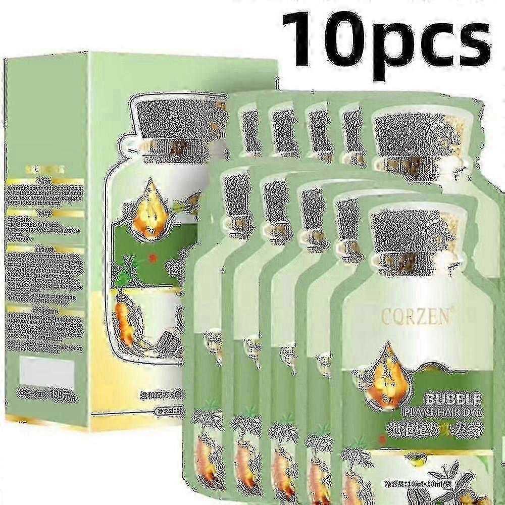10pcs Natural Plant Hair Dye Bubble New Botanical Based For Grey Hair Color Bubble Dye -gsl