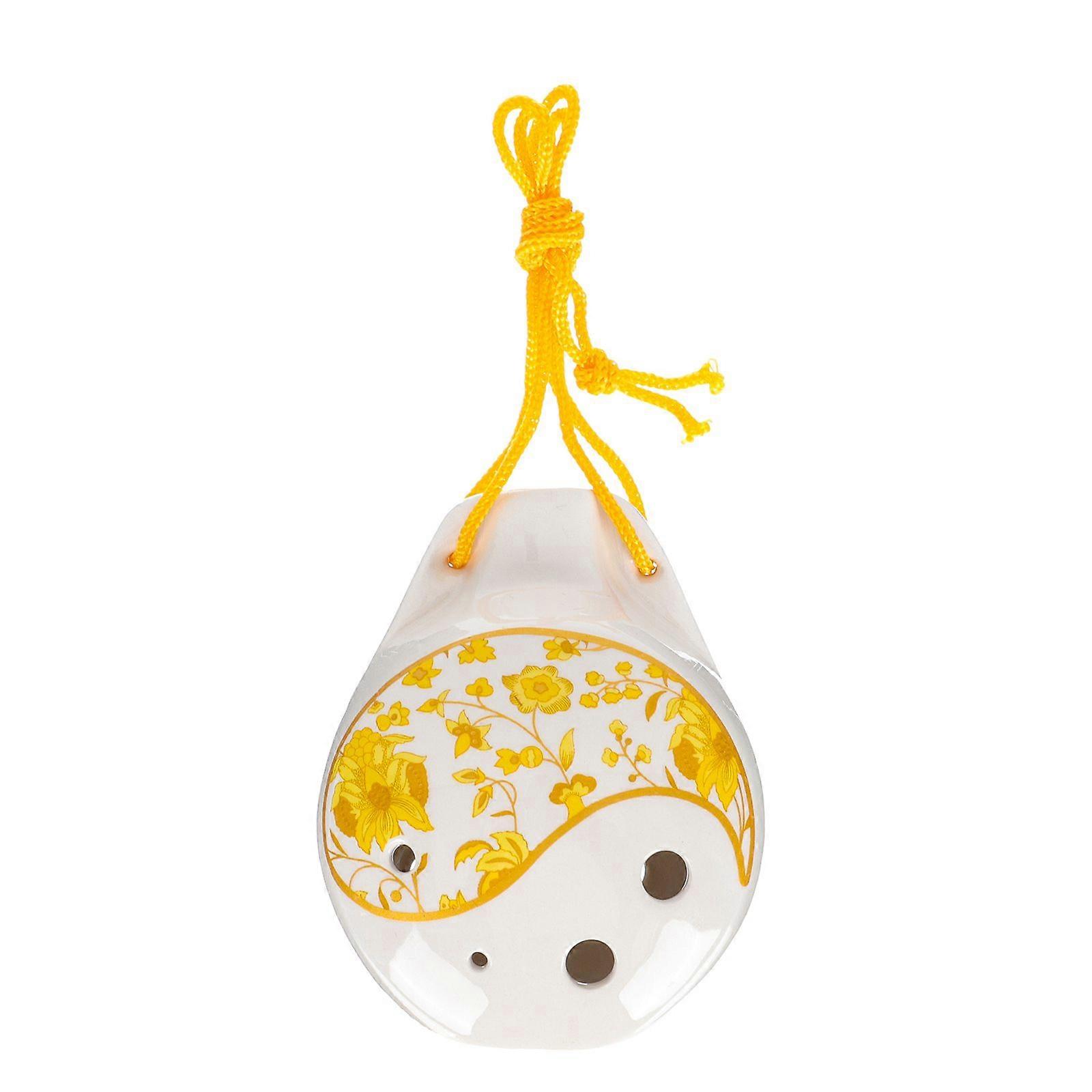 Beginner Ceramic Ocarina Beginner Musical Instrument Practice 6-hole Ocarina