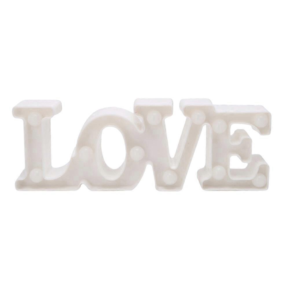 LED Neon Sign Love Letter Modeling Lamp for Decoration Table Lamp