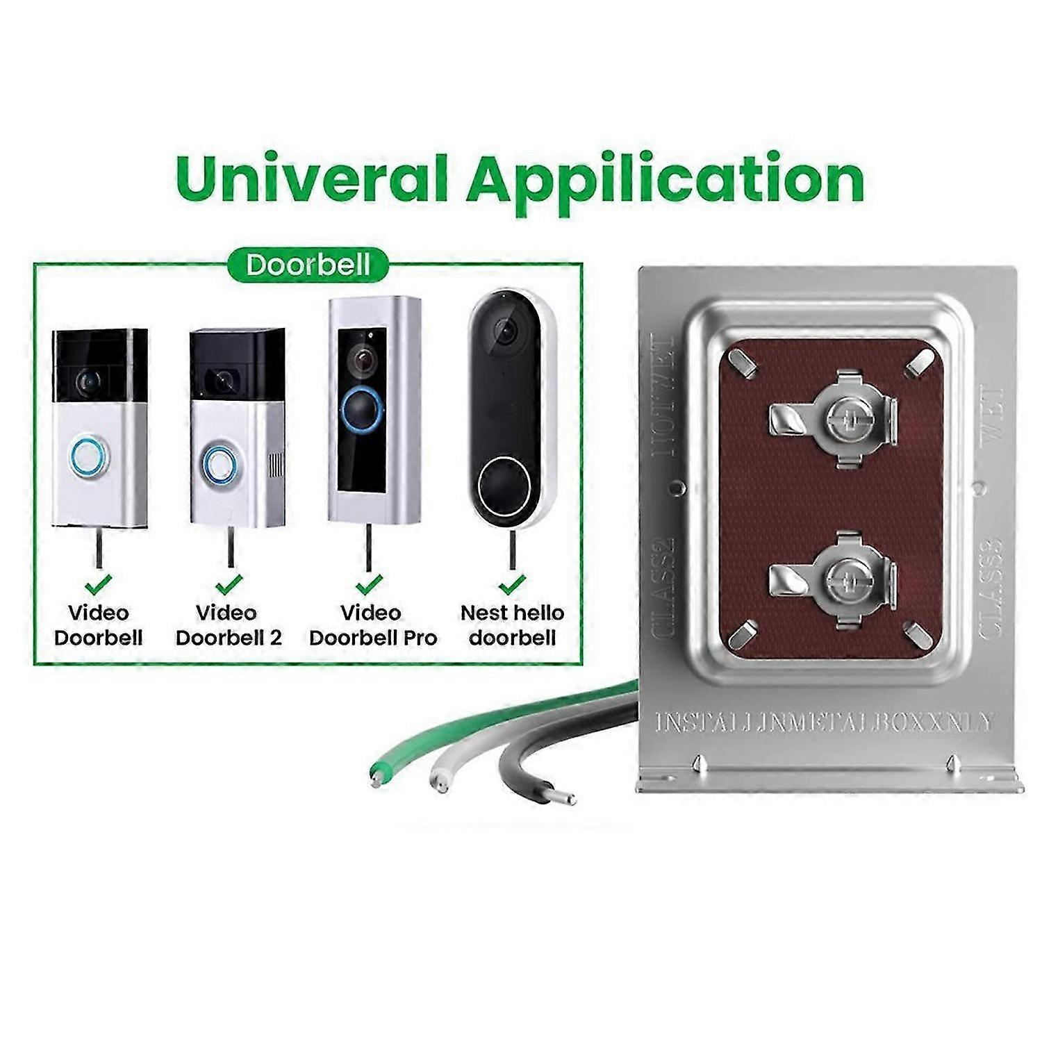 Doorbell Transformer 24V 40VA for Ring Video Doorbells, Hardwired Door Chime Transformer Power Suppl